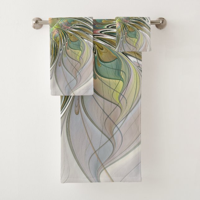 Imaginaire Floral Fleur Art Fractal Moderne Avec O (En situation)