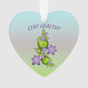 Imaginaire Floral Fleurs Lilac Formes vertes Fract