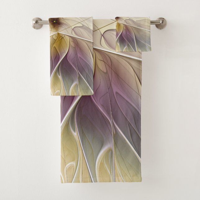 Imaginaire Floral Gold Eggplant Art Fractal Abstra (En situation)