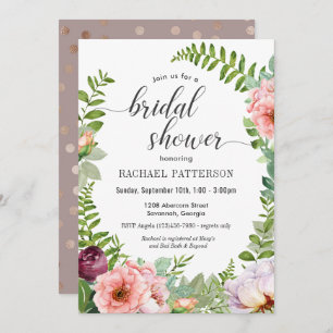 Imaginaire Floral nuptiale Invitation