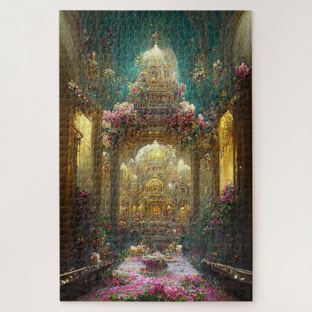 Imaginaire Flowers Church - Puzzle (Vertical)