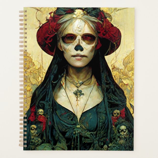 Imaginaire foncé Gothique Skull Femme (Devant)