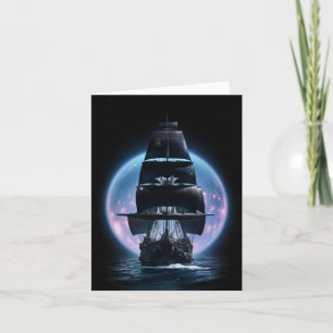 Imaginaire foncé Voilier Bon Voyage Carte