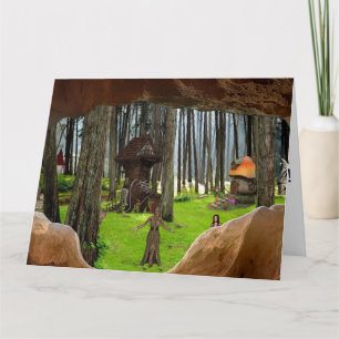 IMAGINAIRE FORESTIER POUR SA CARTE D'ANNIVERSAIRE