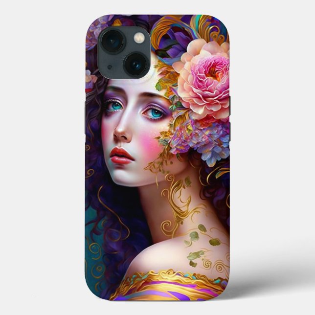 Imaginaire Glam Femme Pop Art Coque-Mate coque iph (Verso)