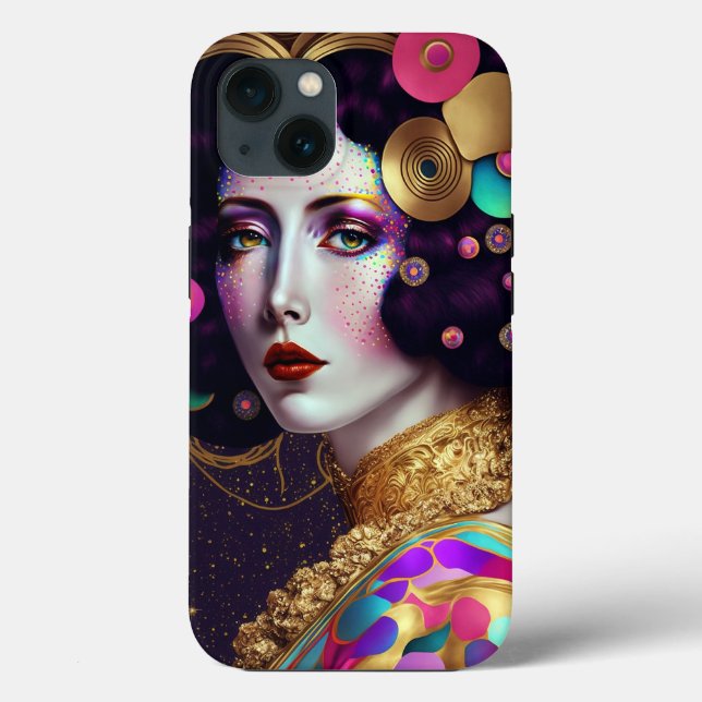 Imaginaire Glam Femme Pop Art Coque-Mate coque iph (Verso)