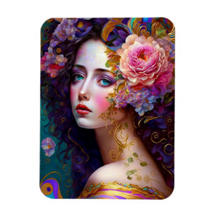 Imaginaire Glam Femme Pop Art Magnet