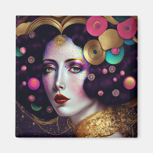 Imaginaire Glam Femme Pop Art Magnet