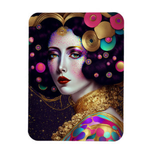 Imaginaire Glam Femme Pop Art Magnet