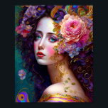 Imaginaire Glam Femme Pop Art Poster<br><div class="desc">Imaginaire,  Sci-fi & Horror art by The Lunarium.</div>