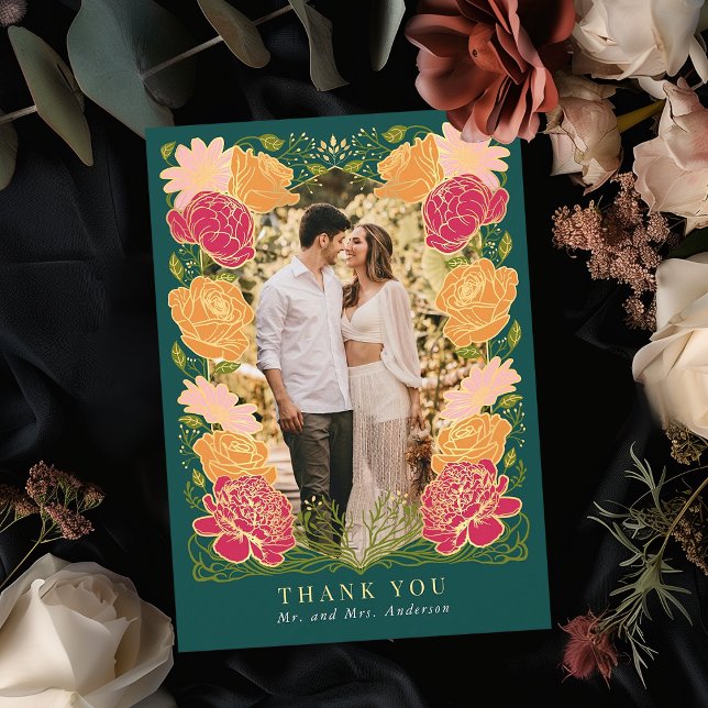 Imaginaire Jardin enchanté Carte de remerciements  (Créateur téléchargé)