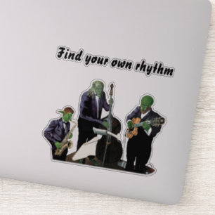 Imaginaire Jazz Blues Musicien Musique Art Sticker