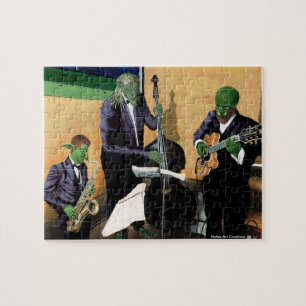 Imaginaire Jazz Musiciens Petit Art Jigsaw Puzzle