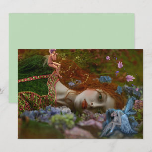 Imaginaire Lady In Fairy Garden Card