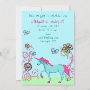 Imaginaire magique Invitation d'anniversaire de la
