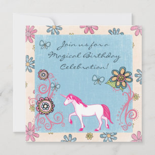 Imaginaire magique Invitation d'anniversaire de la