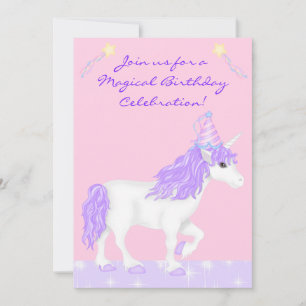 Imaginaire magique Invitation d'anniversaire de la