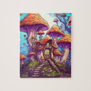 Imaginaire Maison de champignons Puzzle