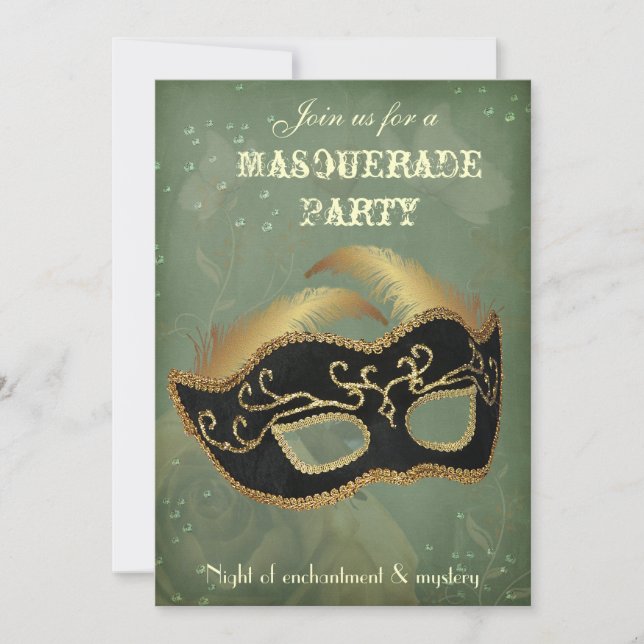 Imaginaire Masquerade party Invitation (Devant)