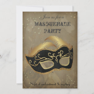 Imaginaire Masquerade party Invitation