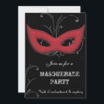 Imaginaire Masquerade party Invitation<br><div class="desc">une invitation à la masquerade tendance,  facilement personnalisable,  cliquez sur "customiser" pour d'autres options : ajout,  modification,  suppression,  redimensionnement,  recoloration,  restylage,  texte et images</div>