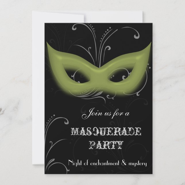 Imaginaire Masquerade party Invitation (Devant)