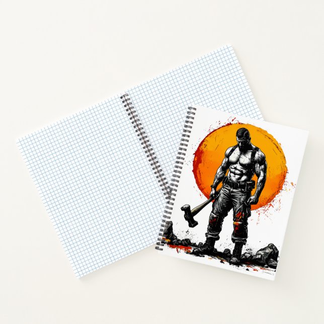 imaginaire médiéval guerrier barbare Carnet spiral (Intérieur)