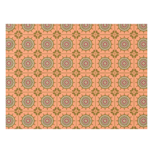 Imaginaire Mehndi Nappe Or (Devant (Horizontal))