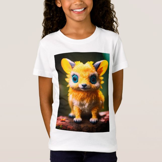 imaginaire mignon animal hybrides filles t-shirt (Devant)