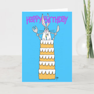 IMAGINAIRE RABBIT Carte d'anniversaire