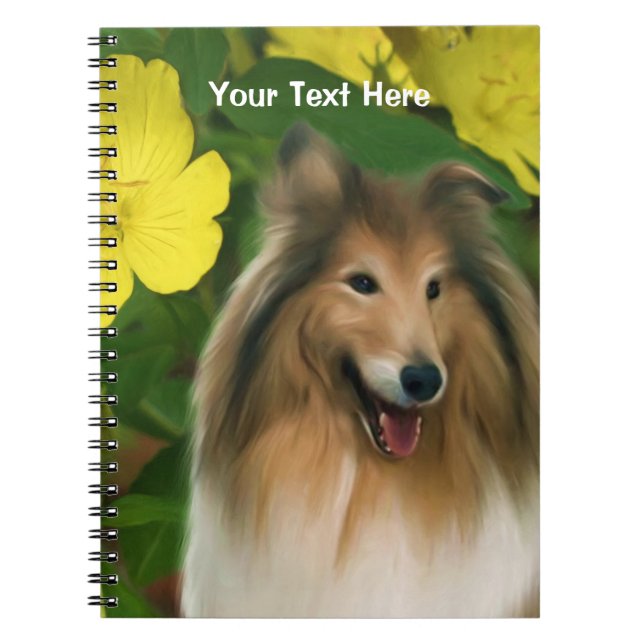 Imaginaire Sable Collie Carnet d'art chien (Devant)