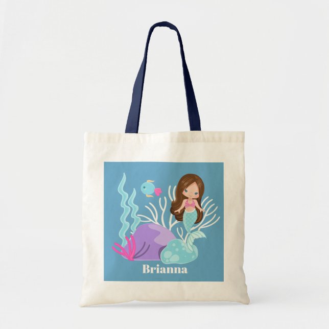 Imaginaire sirène ajouter nom filles sac fourre-to (Devant)