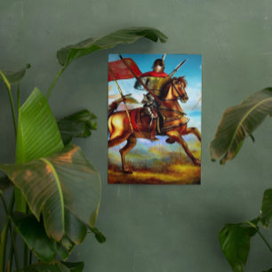 Imaginaire Soldat médiéval AI Poster de l'Art numé