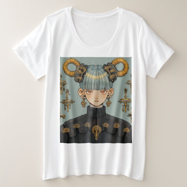 Imaginaire Steampunk Ornate Anime Girl (Design devant)