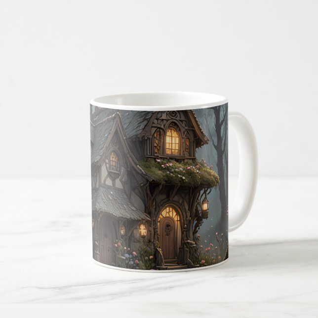 Imaginaire Treehouse ensemble de café Mug (Devant droit)