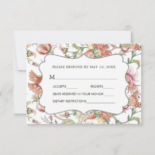 Imaginaire tropical Boho Mariage floral RSVP 2