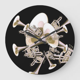 Imaginaire Trumpets Musique Amateurs Horloge mural