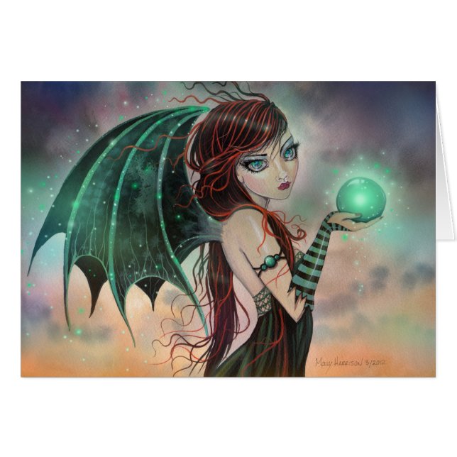 Imaginaire Vert Vampire Art Gothique Fée (Devant horizontal)