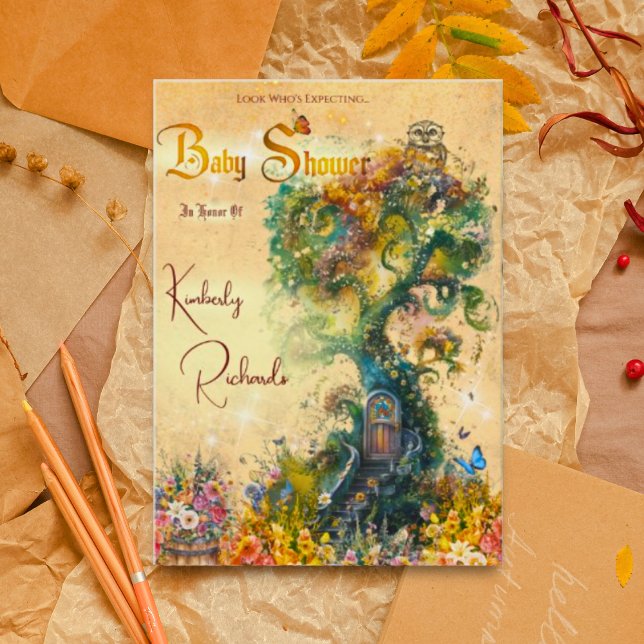 Imaginaire Whimsical Baby shower Invitation (Créateur téléchargé)