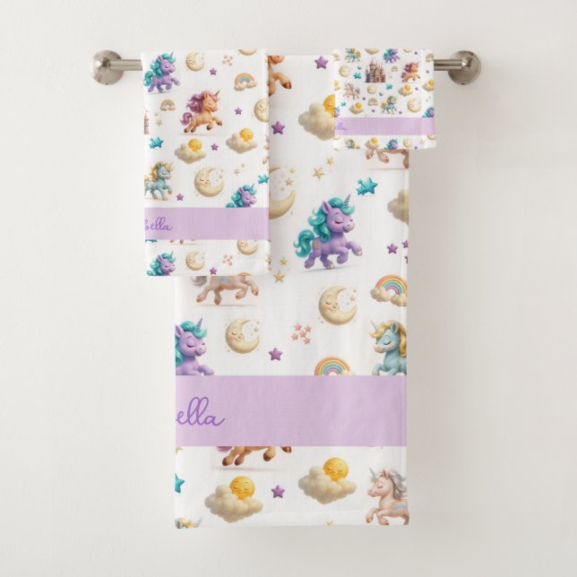 Imaginaire Whimsical Pastel Unicorns et Châteaux (En situation)