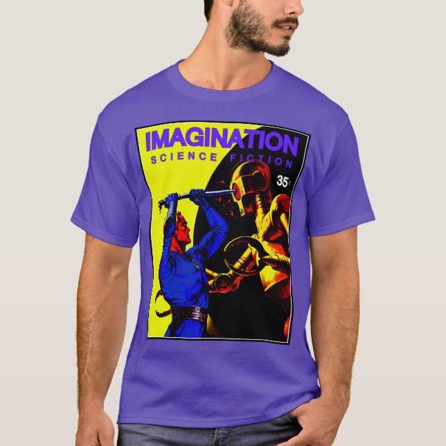 IMAGINATION Science Fiction Pulp T-shirt (Devant)
