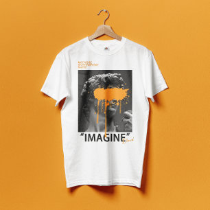IMAGINE David Sculpture avec T-shirt de peinture o