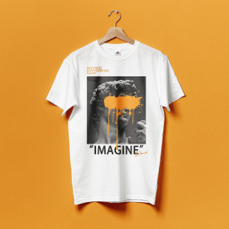 IMAGINE David Sculpture avec T-shirt de peinture o