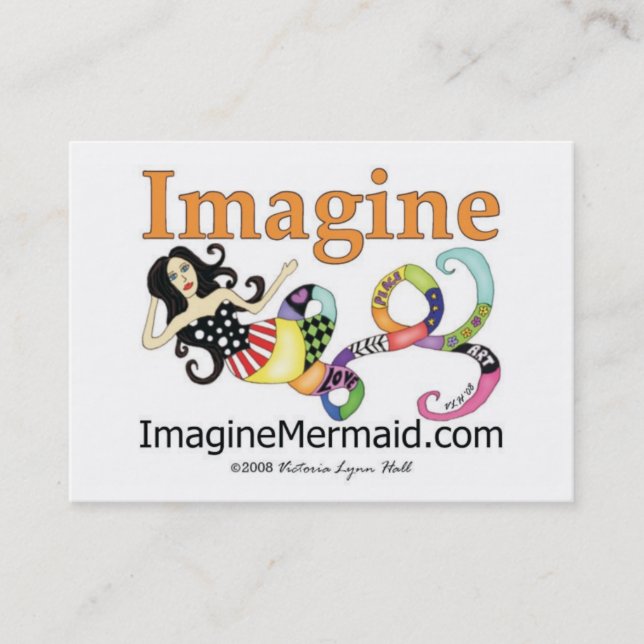 ImagineMermaid.com Cartes de visite Imagine Mermai (Devant)