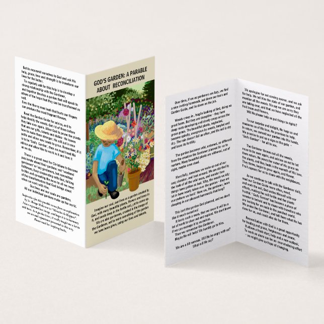 Imaginez nos vies comme un jardin créé par Dieu, (Inside and Outside)