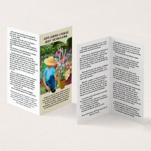 Imaginez nos vies comme un jardin créé par Dieu,