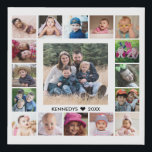 Imitation Canevas 17 Collage de photos de famille Créez votre propre<br><div class="desc">Créez votre propre photo collage faux enveloppé impression de toile avec 17 de vos photos préférées sur un arrière - plan blanc.Personnalisez avec le nom de famille et la date établie.</div>
