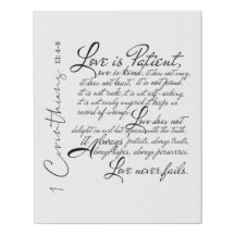 1 Corinthians L'amour est la toile de l'écriture d