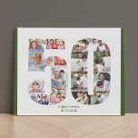 Imitation Canevas 50e anniversaire Photo Collage Numéro 50 personnal<br><div class="desc">Créez votre propre toile photo personnalisée pour un 50e anniversaire. Ce collage photo soigné est en forme de numéro 50 sur un arrière - plan blanc avec des bordures vert forêt. Le collage peut contenir jusqu'à 17 photos différentes et le modèle est prêt pour vous à ajouter vos photos préférées...</div>