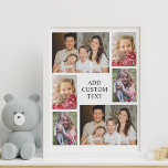 Imitation Canevas 6 photo collage sur arrière - plan blanc et texte<br><div class="desc">Ce design simple comprend six 6 photos dans un motif inégal entourent une ouverture pour trois lignes de texte sur arrière - plan blanc. Vous pouvez utiliser 2 photos recadrées carrés et 4 photos verticales pour créer votre propre toile. Ce design simple sera parfait comme cadeau familial personnalisé.</div>